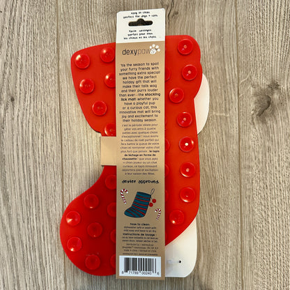 Stocking Enrichment Lick Mat with Spatula