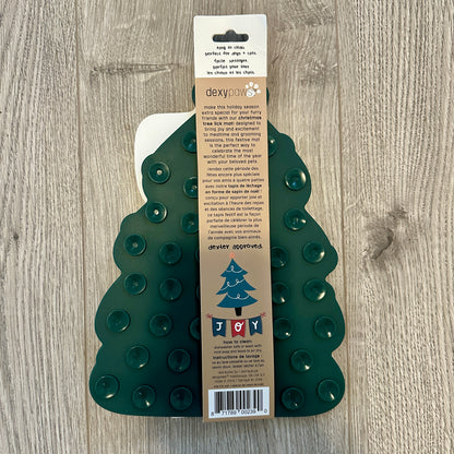 Christmas Tree Enrichment Lick Mat with Spatula